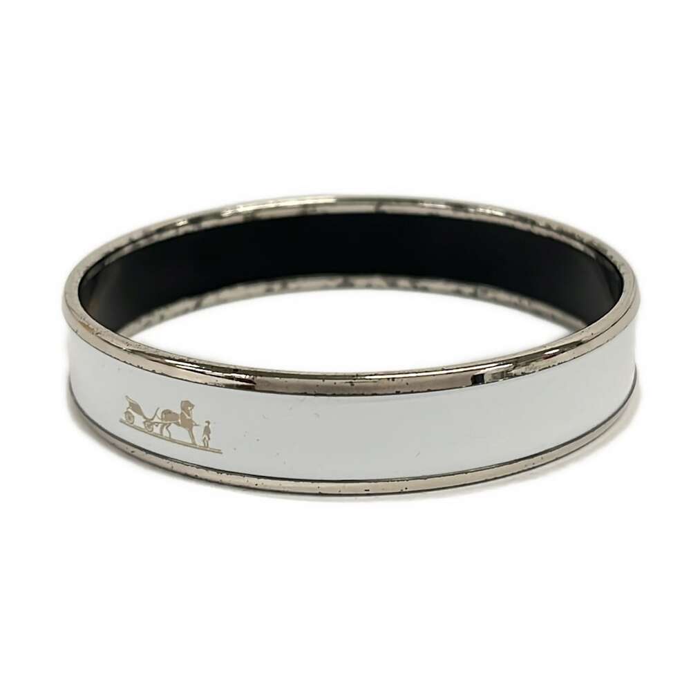Hermès Caleche Bangle White Silver - Picture 2 of 4